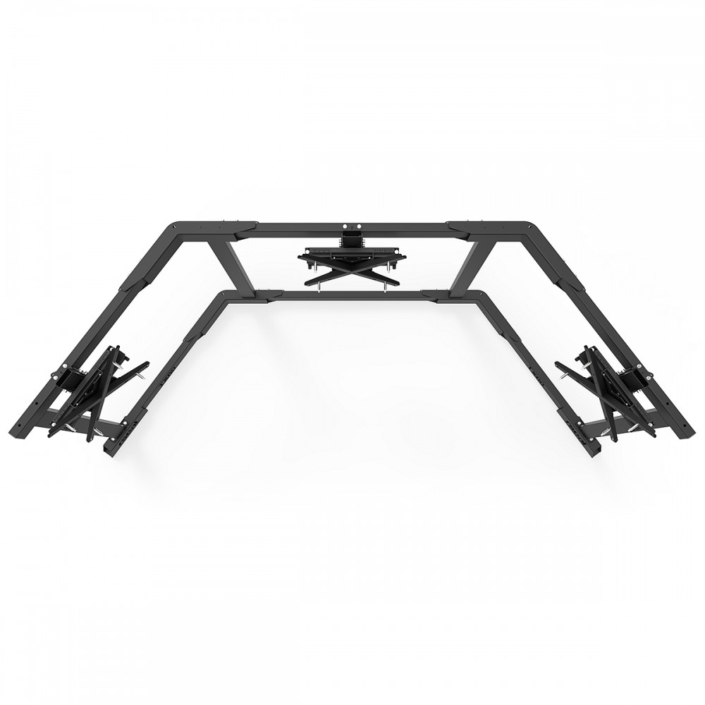 TV STAND TX60 Black - Triple 43-60 inch TV/Monitor Stand