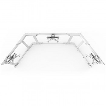 TV STAND TX90 White - Triple 65-90 inch TV/Monitor Stand