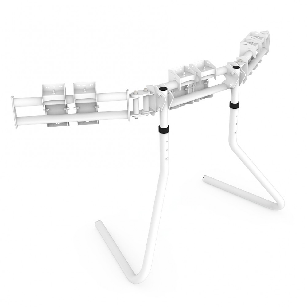 RS STAND T3L White V2 - Triple Screen up to 3x32 inch
